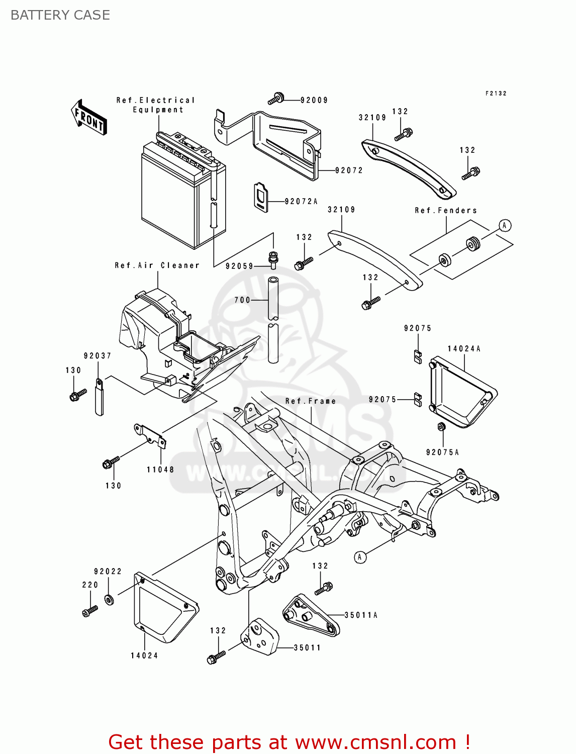 BATTERY CASE EL250D7 ELIMINATOR 1996 EUROPE GR
