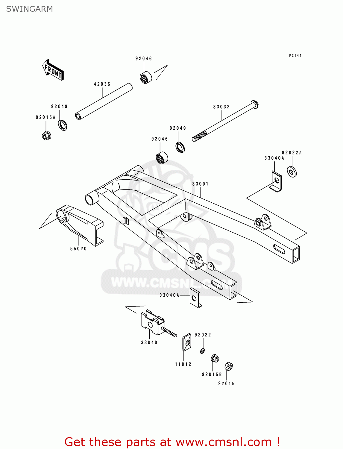 SWINGARM EL250D7 ELIMINATOR 1996 EUROPE GR