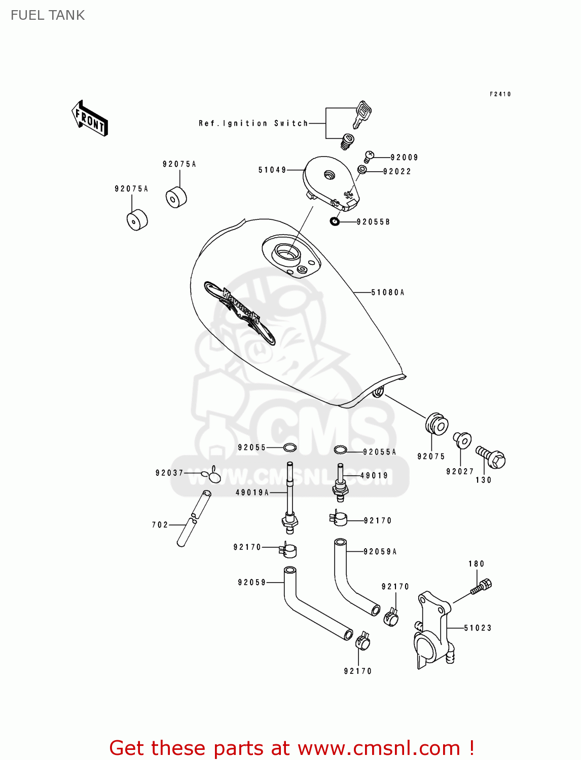 FUEL TANK EL250D7 ELIMINATOR 1996 EUROPE GR