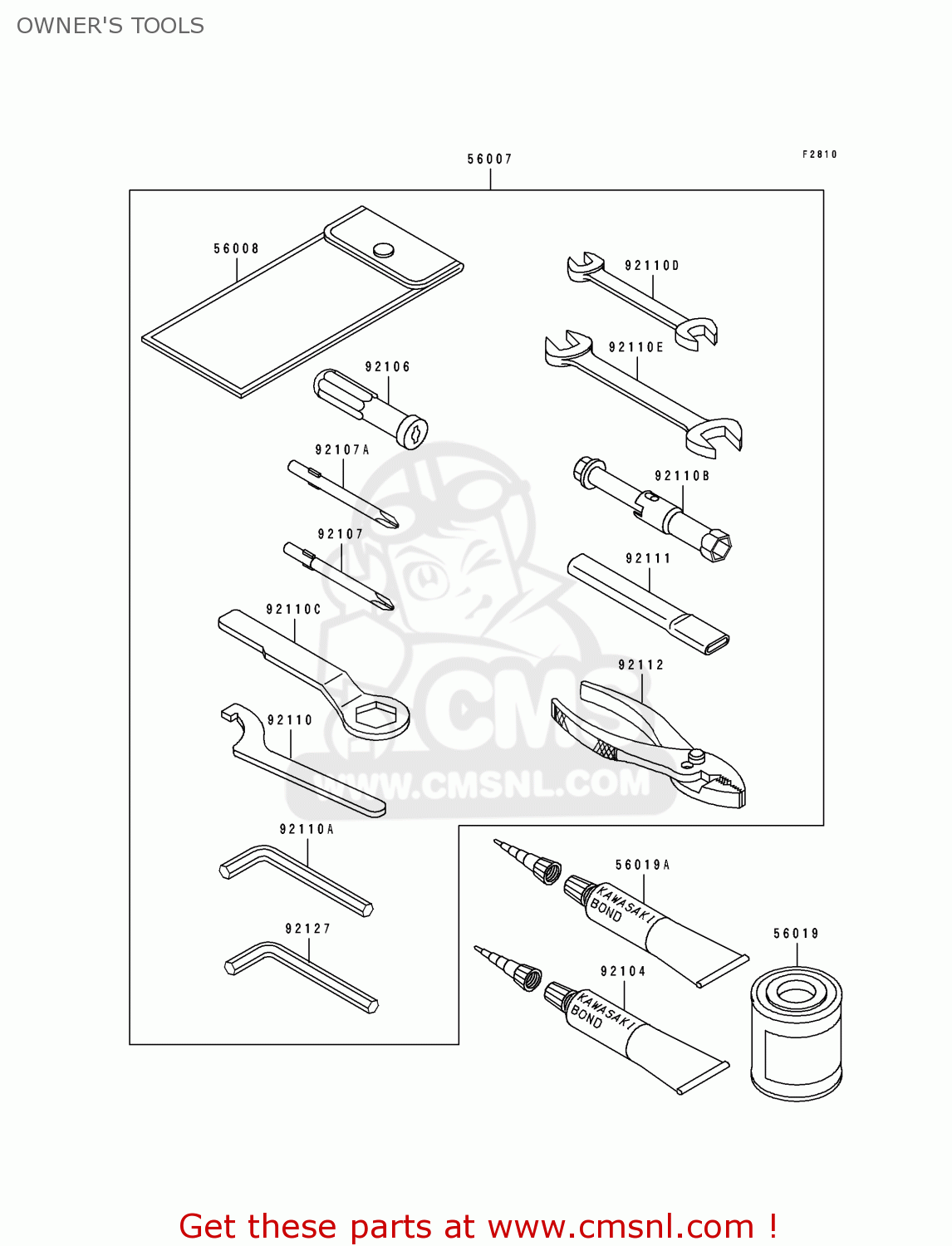 OWNER'S TOOLS EL250D7 ELIMINATOR 1996 EUROPE GR