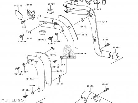 MUFFLER(S) - EL250D7 ELIMINATOR 1996 EUROPE GR