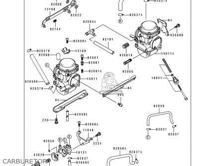 CARBURETOR - EL250D7 ELIMINATOR 1996 EUROPE GR