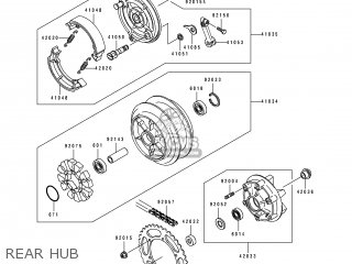 REAR HUB - EL250D7 ELIMINATOR 1996 EUROPE GR