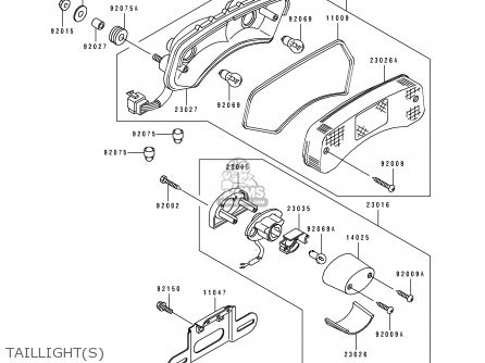 TAILLIGHT(S) - EL250D7 ELIMINATOR 1996 EUROPE GR