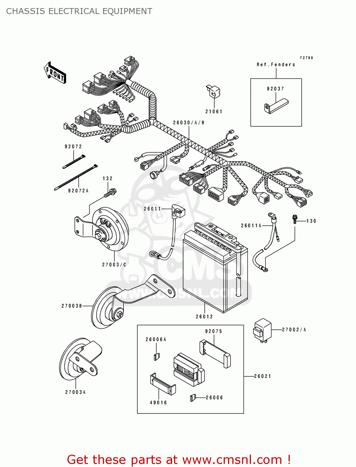 CHASSIS ELECTRICAL EQUIPMENT EL250E1 ELIMINATOR 1991 EUROPE FR IT