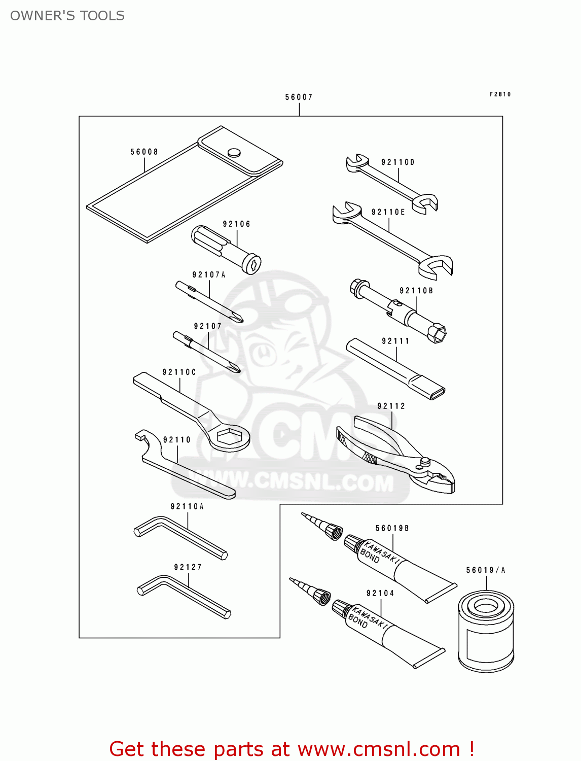 OWNER'S TOOLS EL250E1 ELIMINATOR 1991 EUROPE FR IT