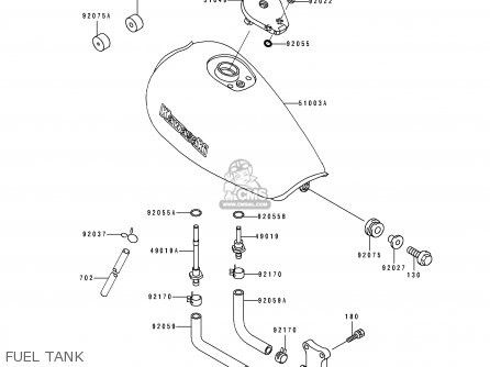 FUEL TANK - EL250E1 ELIMINATOR 1991 EUROPE FR IT