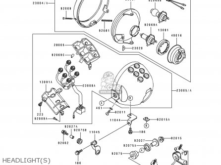 HEADLIGHT(S) - EL250E1 ELIMINATOR 1991 EUROPE FR IT
