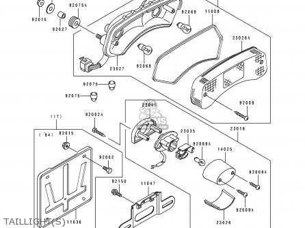 TAILLIGHT(S) - EL250E1 ELIMINATOR 1991 EUROPE FR IT