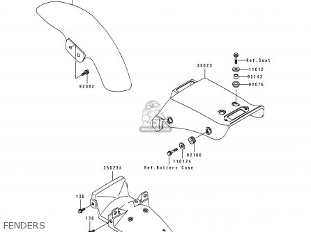 FENDERS - EL250E1 ELIMINATOR 1991 USA CALIFORNIA CANADA