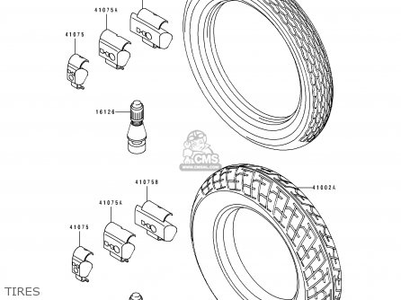 TIRES - EL250E1 ELIMINATOR 1991 USA CALIFORNIA CANADA