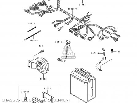 CHASSIS ELECTRICAL EQUIPMENT - EL250E1 ELIMINATOR 1991 USA CALIFORNIA CANADA