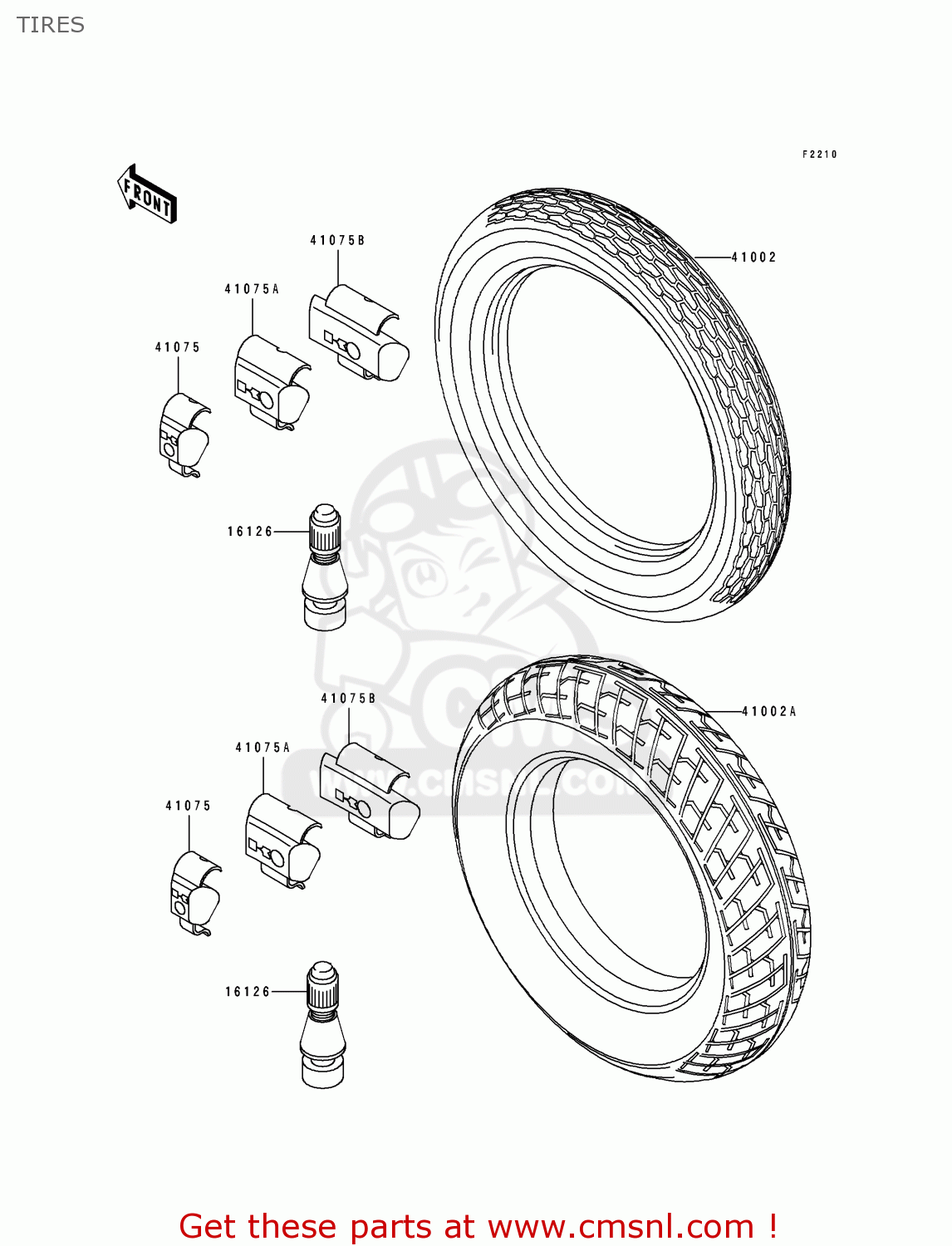 TIRES EL250E2 ELIMINATOR 1992 CANADA