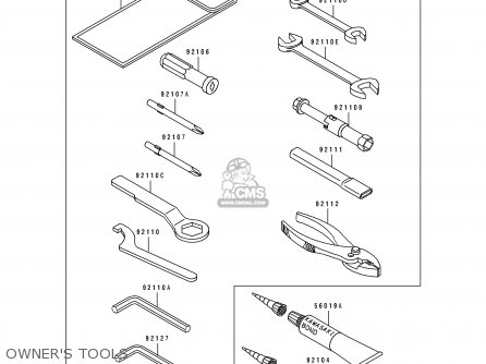 OWNER'S TOOLS - EL250E2 ELIMINATOR 1992 CANADA