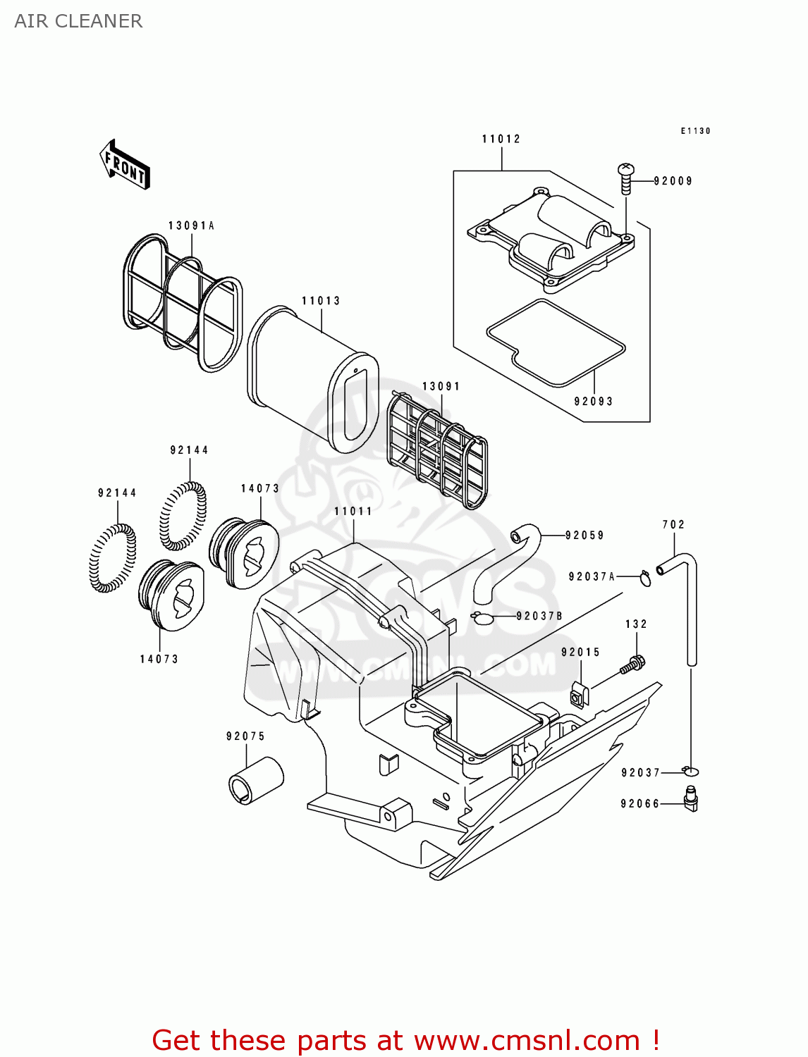 AIR CLEANER EL250E2 ELIMINATOR 1992 EUROPE FR FG IT