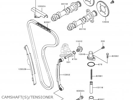 CAMSHAFT(S)/TENSIONER - EL250E2 ELIMINATOR 1992 EUROPE FR FG IT