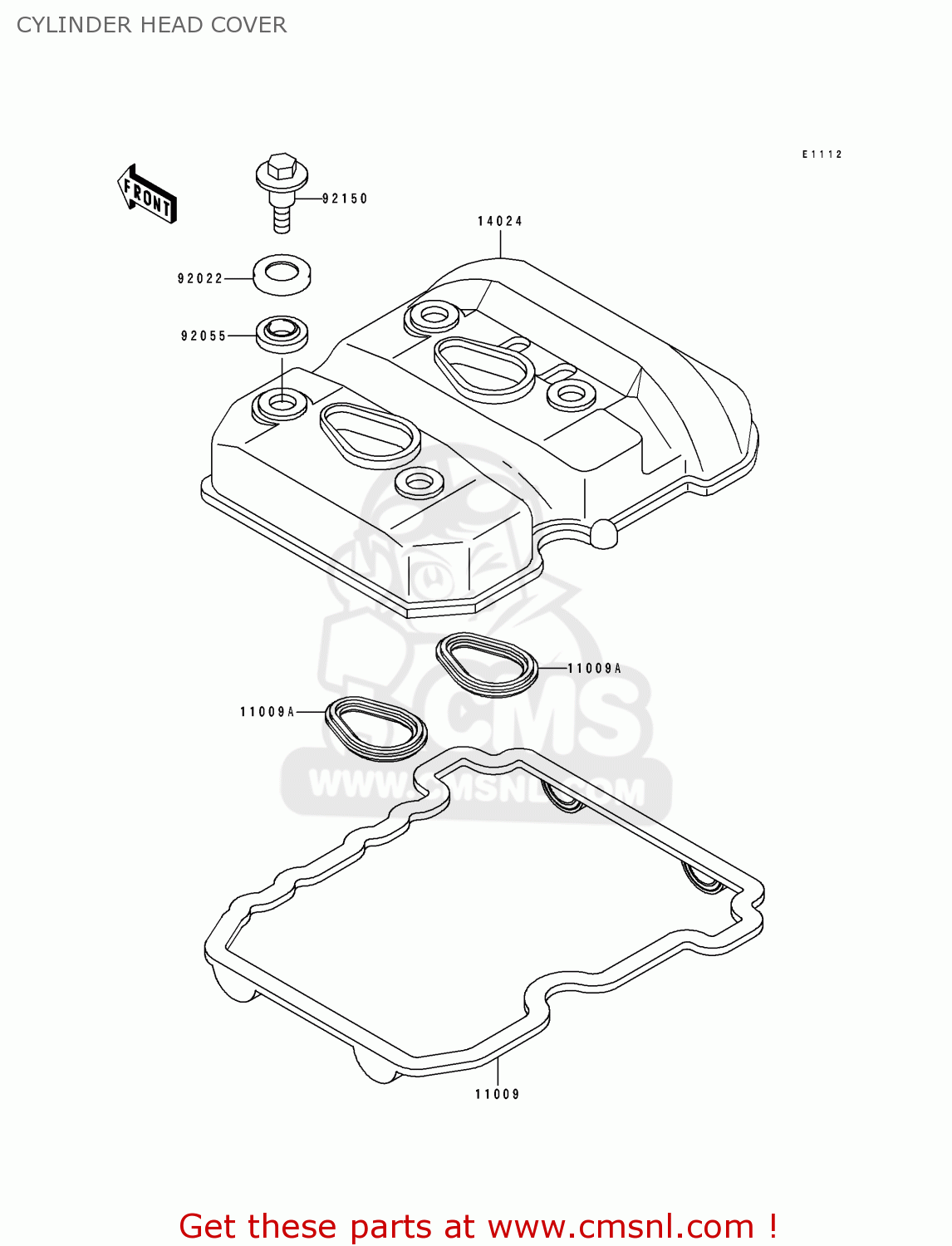 CYLINDER HEAD COVER EL250E3 ELIMINATOR 1993 CANADA