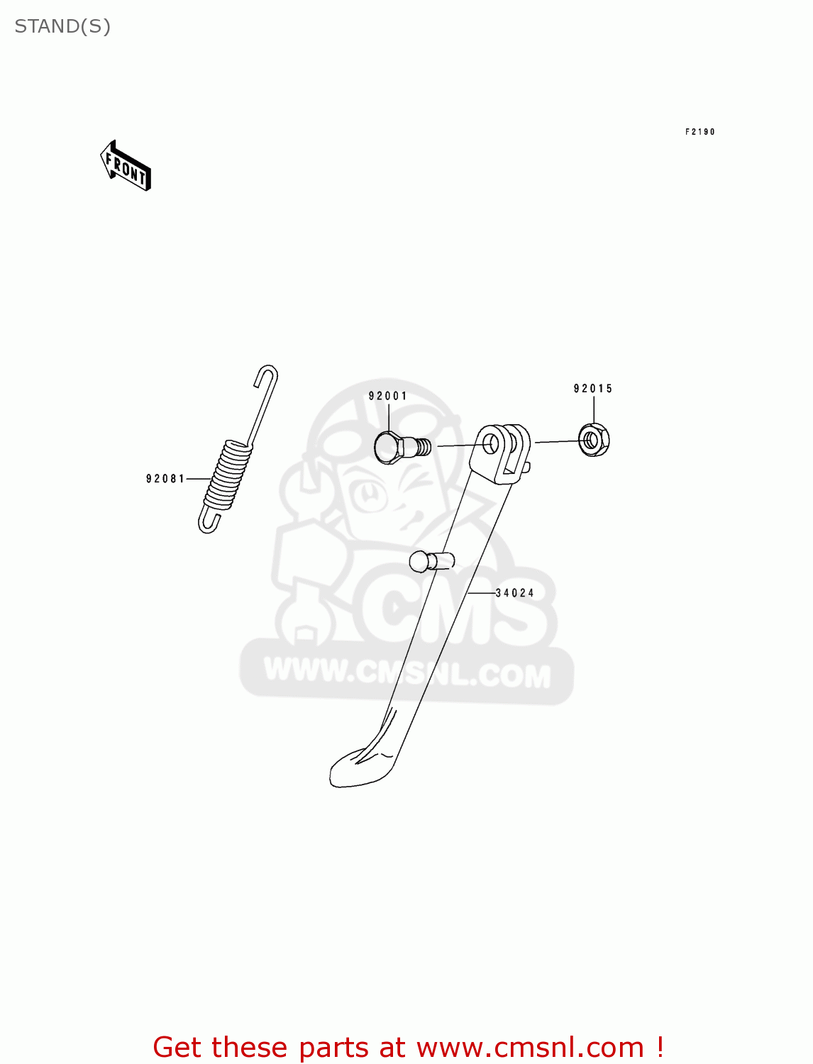STAND(S) EL250E3 ELIMINATOR 1993 CANADA