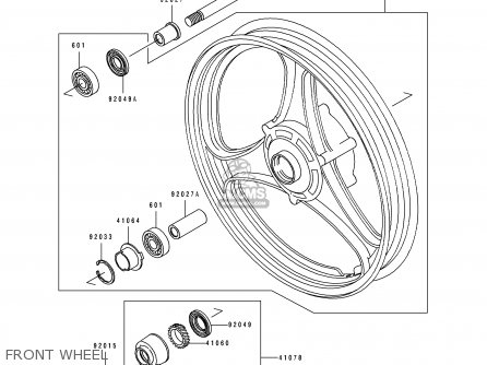 FRONT WHEEL - EL250E3 ELIMINATOR 1993 CANADA