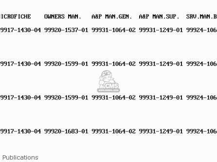 Publications - EL250E3 ELIMINATOR 1993 CANADA