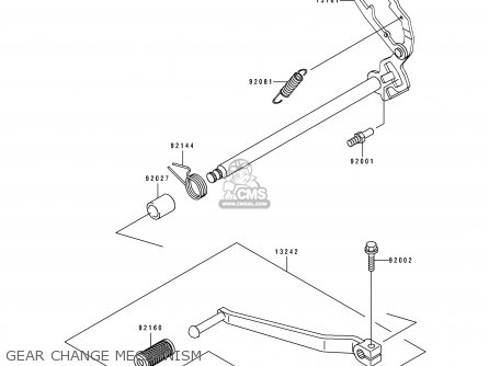 GEAR CHANGE MECHANISM - EL250E3 ELIMINATOR 1993 NETHERLANDS FG