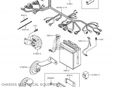 CHASSIS ELECTRICAL EQUIPMENT - EL250E3 ELIMINATOR 1993 NETHERLANDS FG