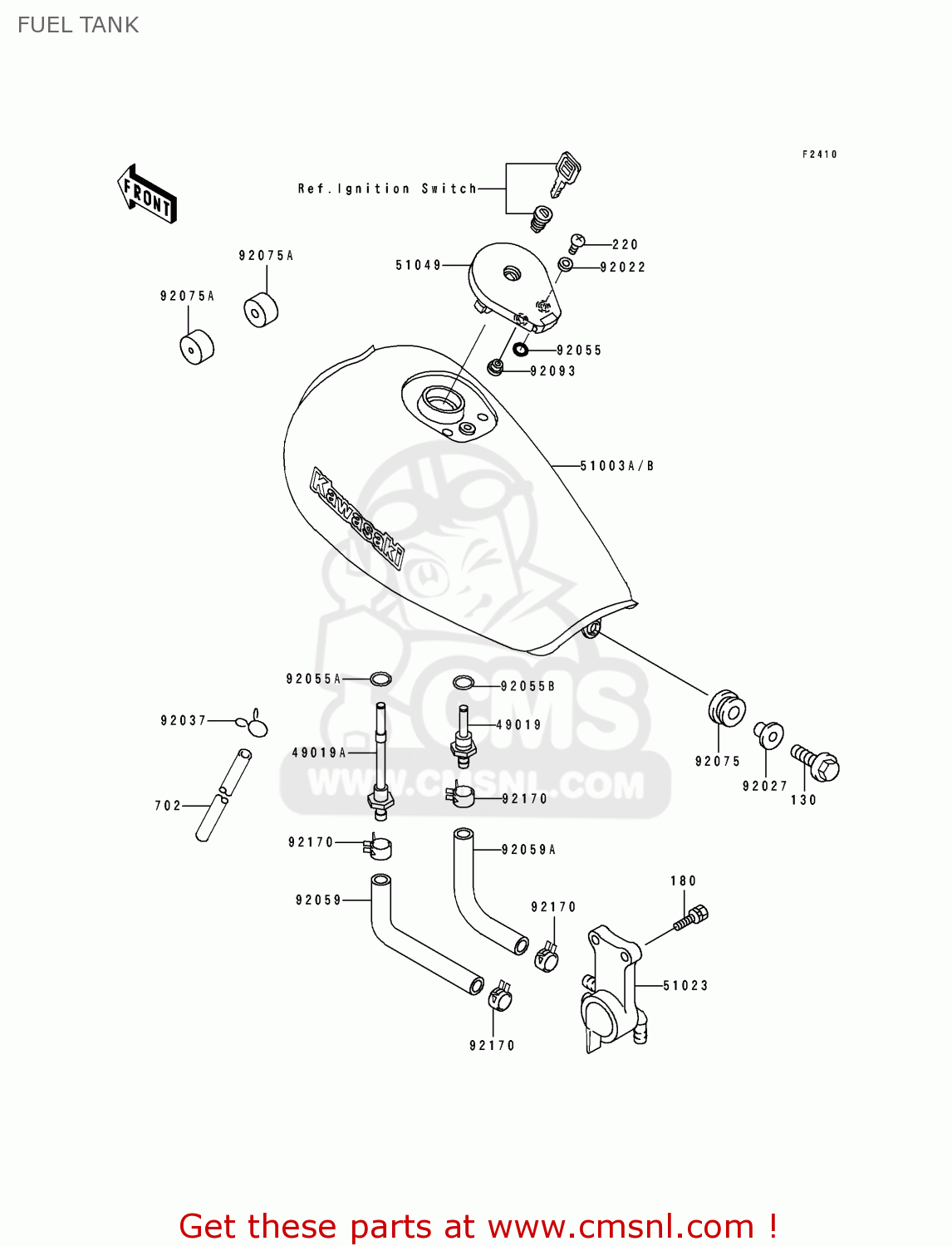 FUEL TANK EL250E4 ELIMINATOR 1994 CANADA