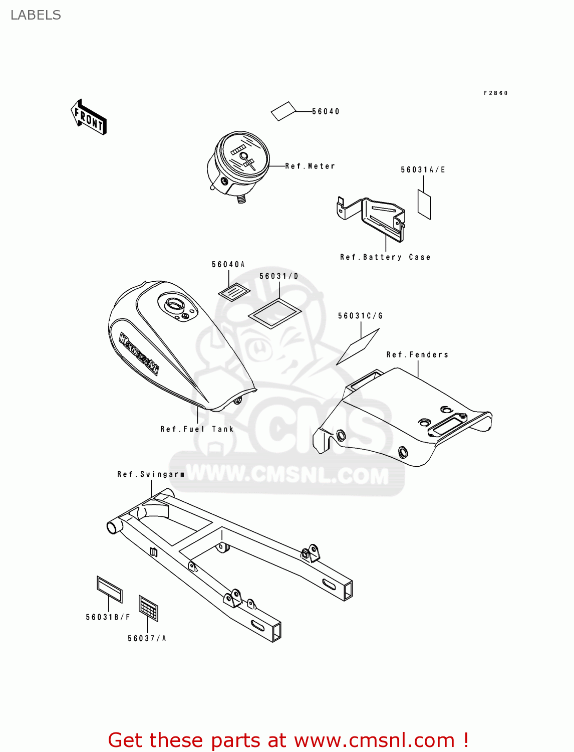 LABELS EL250E4 ELIMINATOR 1994 CANADA