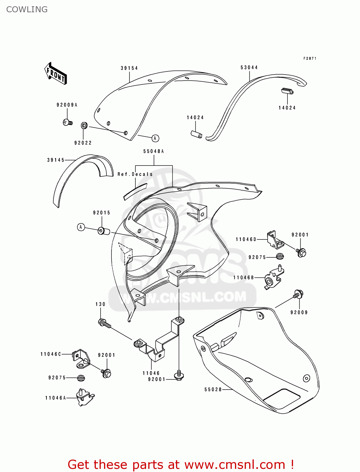 COWLING EL250E4 ELIMINATOR 1994 CANADA