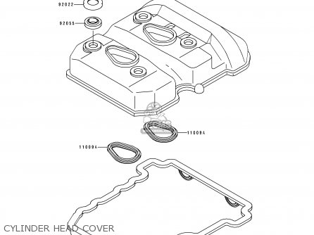 CYLINDER HEAD COVER - EL250E4 ELIMINATOR 1994 CANADA
