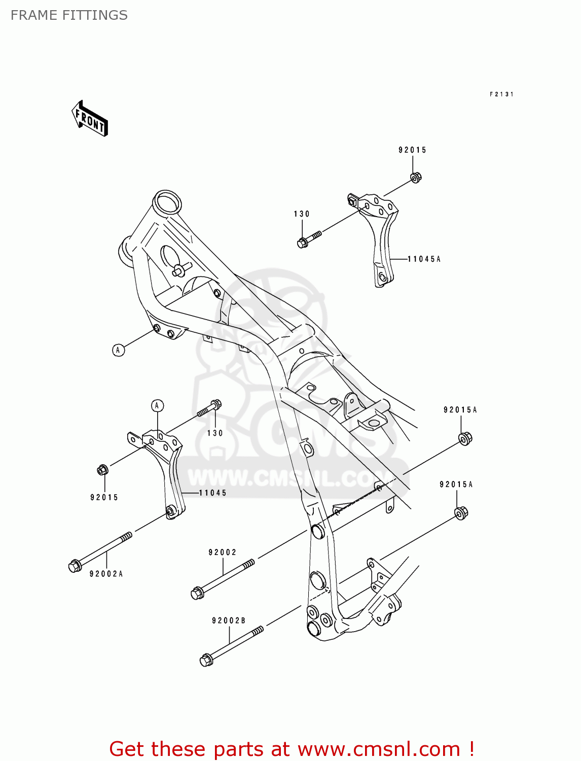 FRAME FITTINGS EL250E4 ELIMINATOR 1994 FRANCE GR