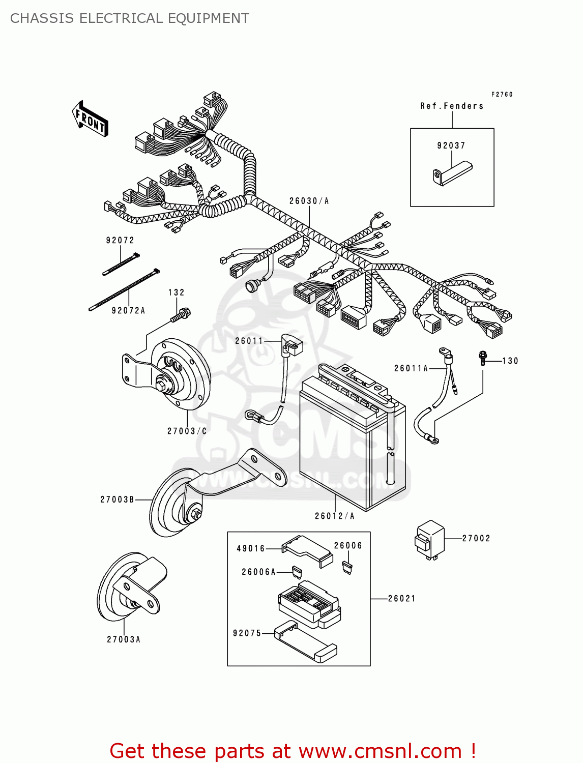CHASSIS ELECTRICAL EQUIPMENT EL250F2 ELIMINATOR 1996 FRANCE NL AR FG IT