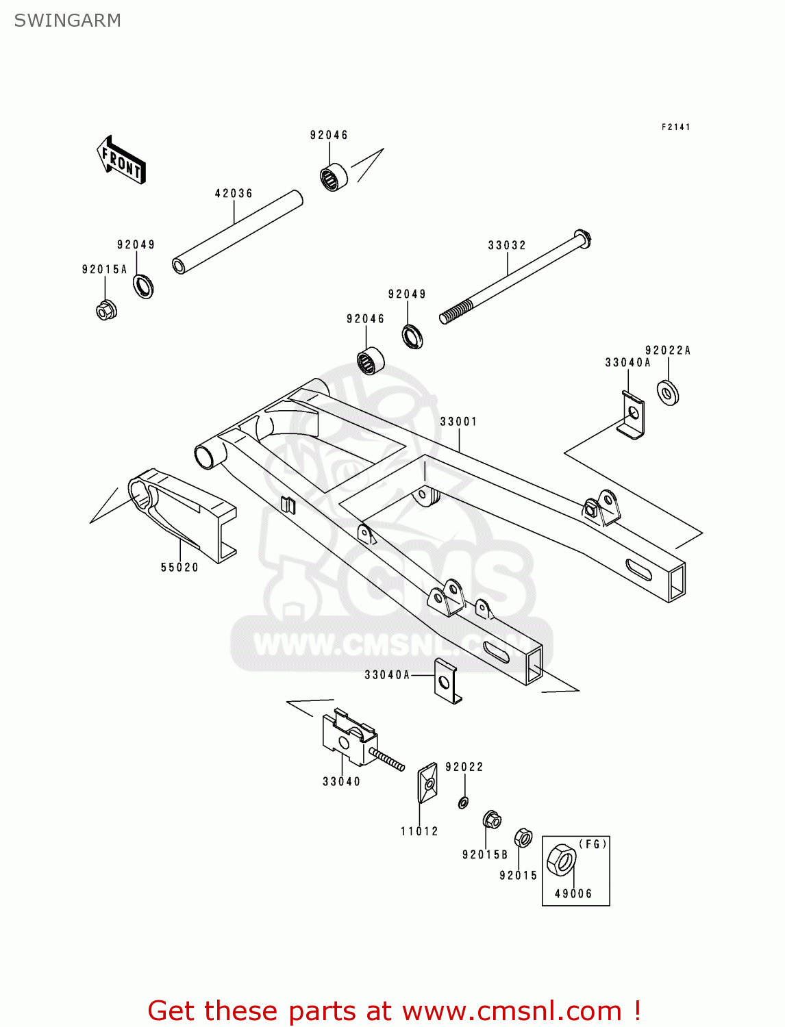 SWINGARM EL250F3 ELIMINATOR 1997 NETHERLANDS AR