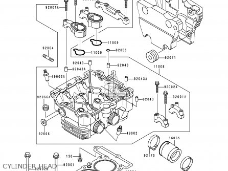 CYLINDER HEAD - EL250F3 ELIMINATOR 1997 NETHERLANDS AR