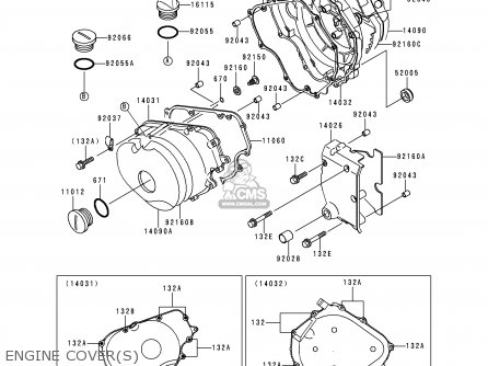 ENGINE COVER(S) - EL250F3 ELIMINATOR 1997 NETHERLANDS AR