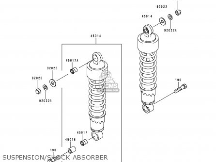 SUSPENSION/SHOCK ABSORBER - EL250F3 ELIMINATOR 1997 NETHERLANDS AR