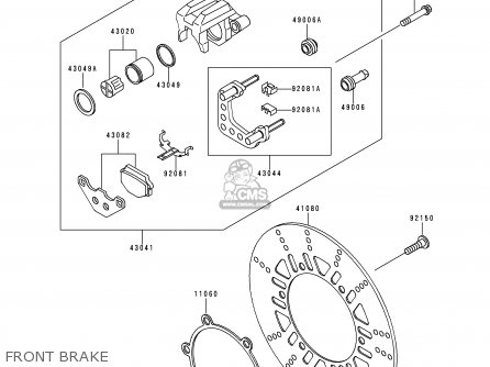 FRONT BRAKE - EL250F3 ELIMINATOR 1997 NETHERLANDS AR