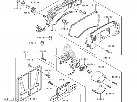 TAILLIGHT(S) - EL250F3 ELIMINATOR 1997 NETHERLANDS AR