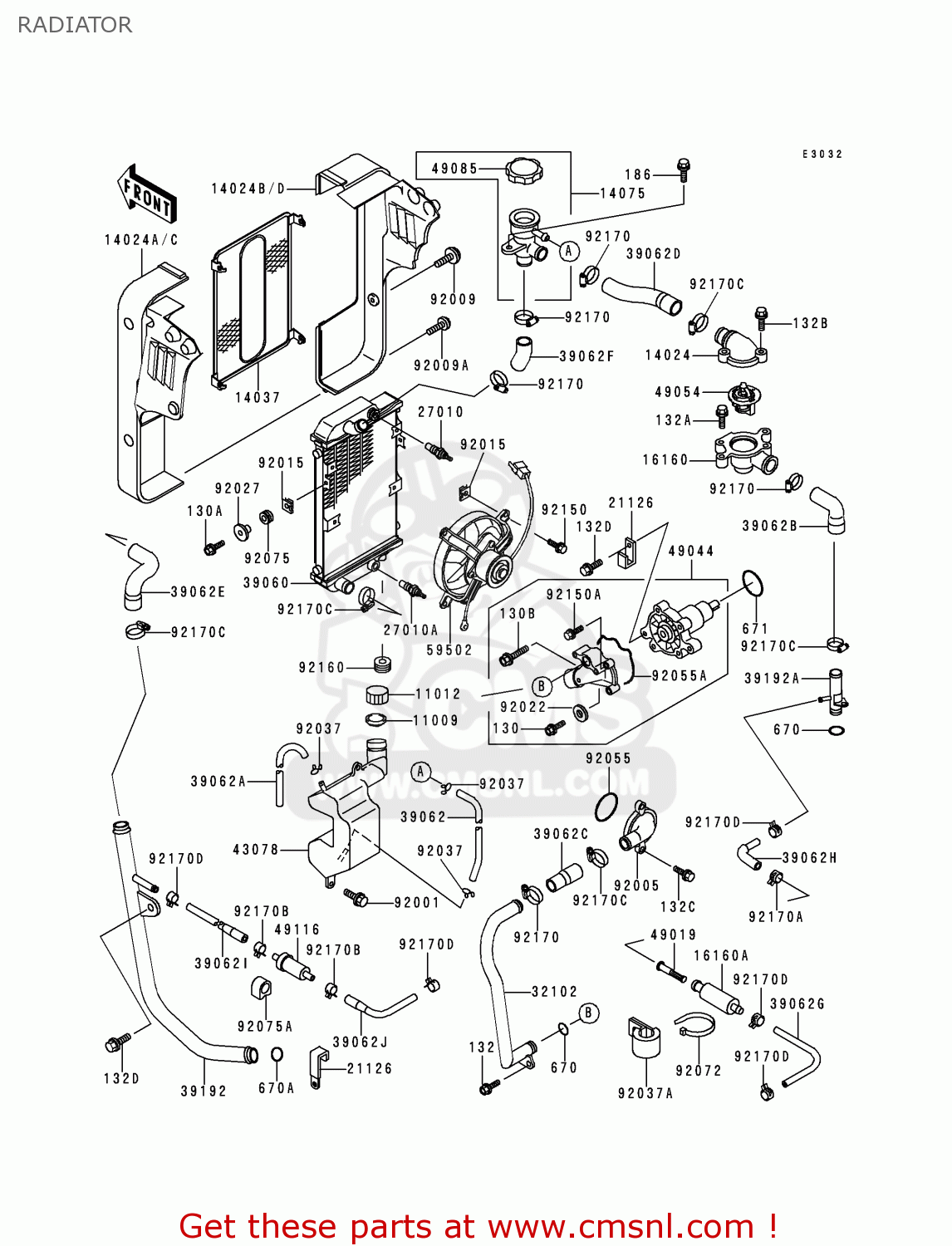 RADIATOR EL250F4 ELIMINATOR 1999 NETHERLANDS FG IT NR