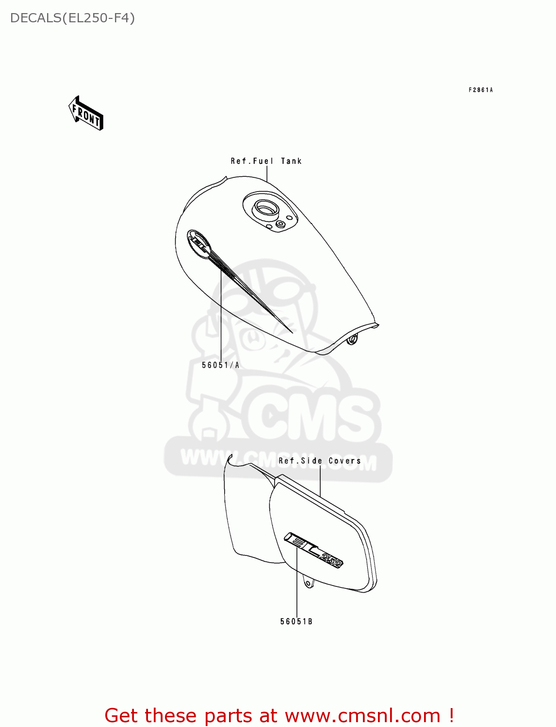DECALS(EL250-F4) EL250F4 ELIMINATOR 1999 NETHERLANDS FG IT NR