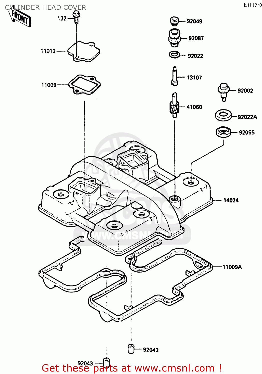 CYLINDER HEAD COVER EN400A2 VULCAN 1986 CANADA / LIQUID COOLED