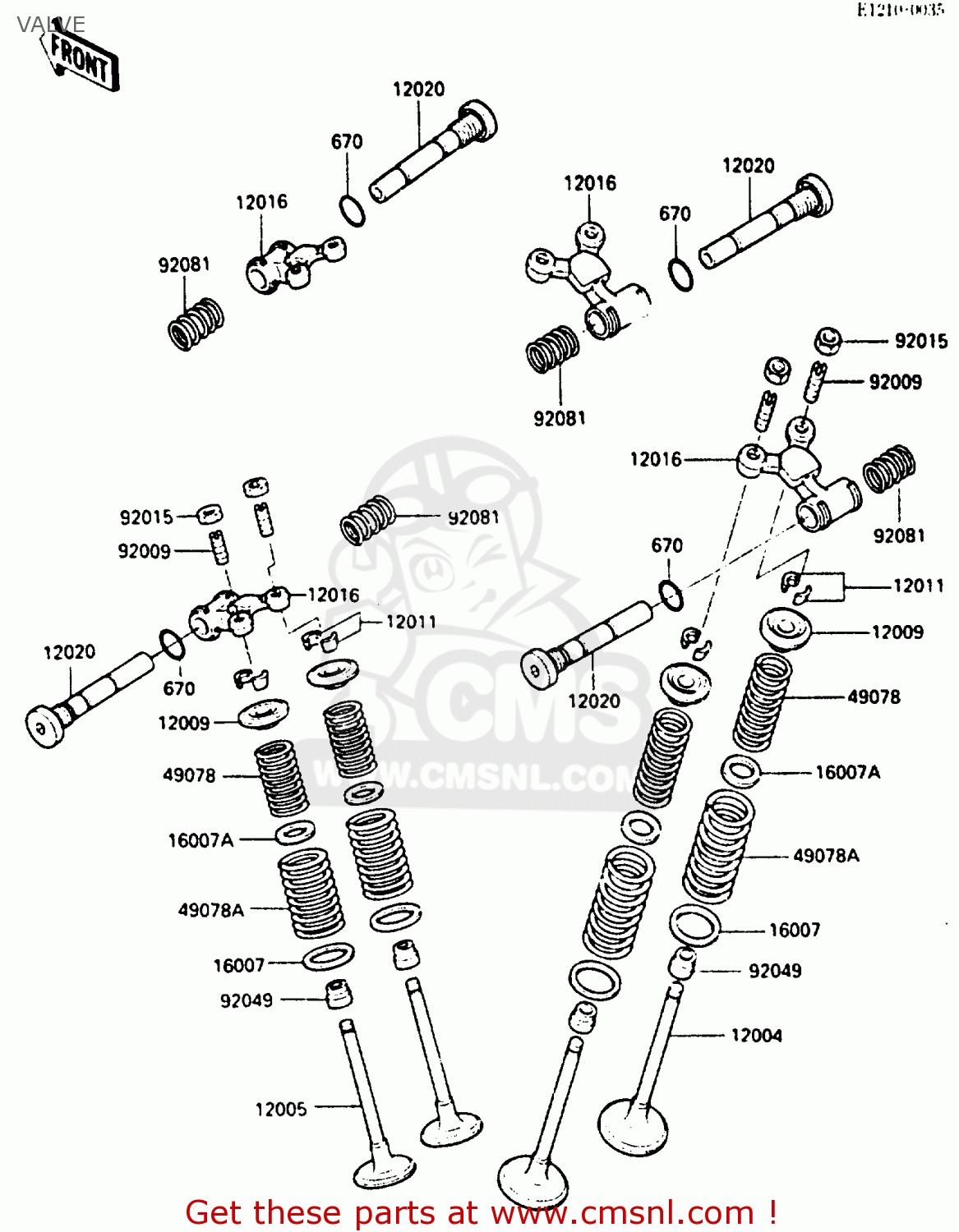 VALVE EN400A2 VULCAN 1986 CANADA / LIQUID COOLED