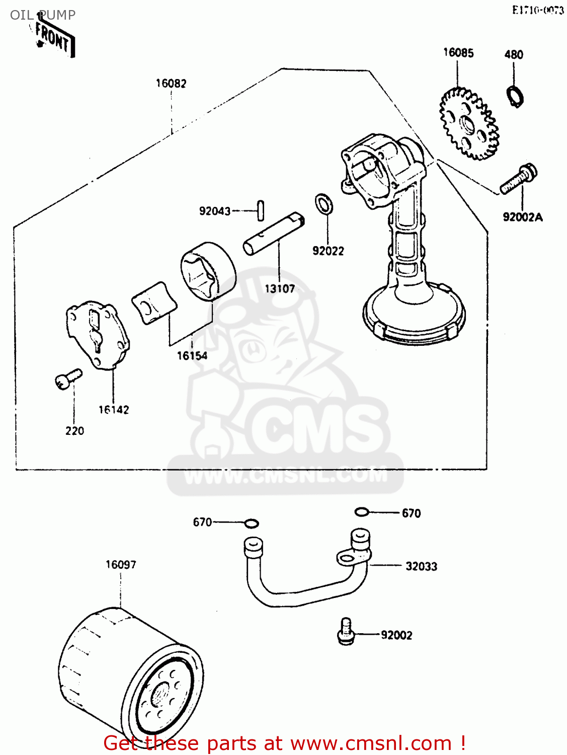 OIL PUMP EN400A2 VULCAN 1986 CANADA / LIQUID COOLED