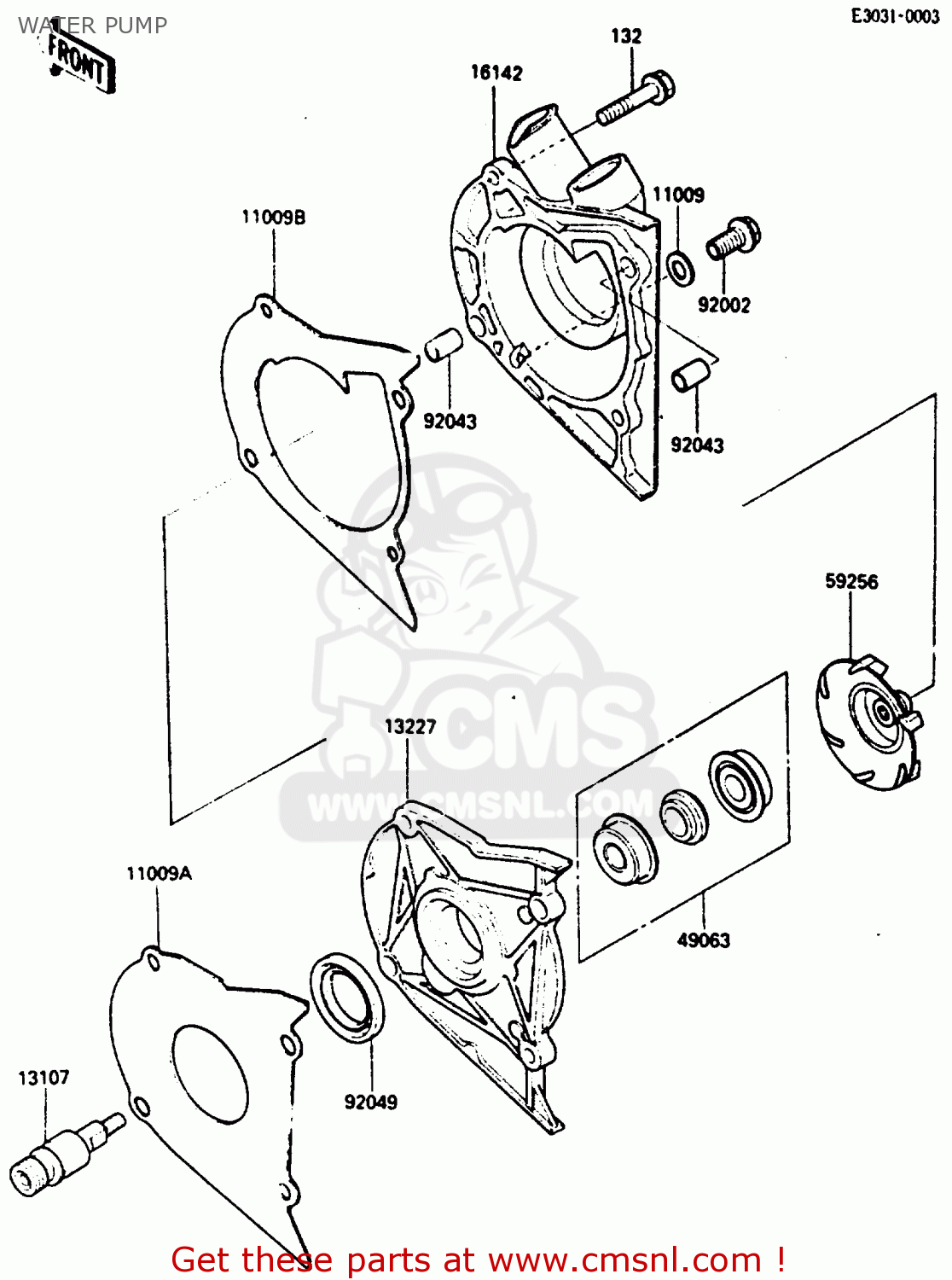 WATER PUMP EN400A2 VULCAN 1986 CANADA / LIQUID COOLED