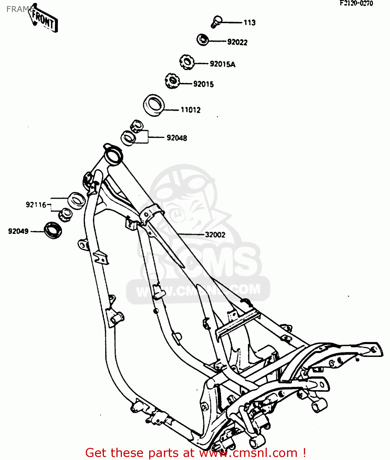 FRAME EN400A2 VULCAN 1986 CANADA / LIQUID COOLED