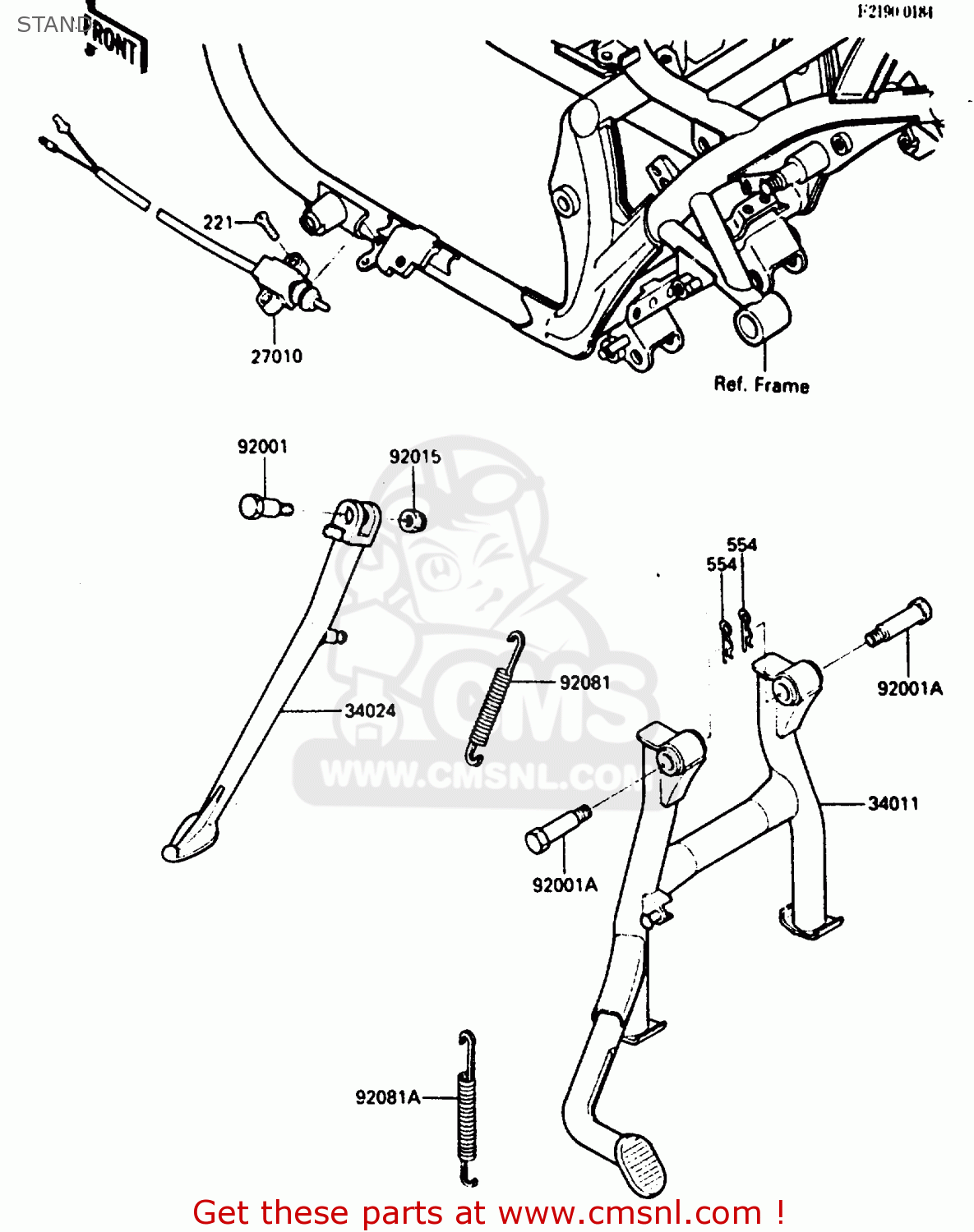 STAND EN400A2 VULCAN 1986 CANADA / LIQUID COOLED