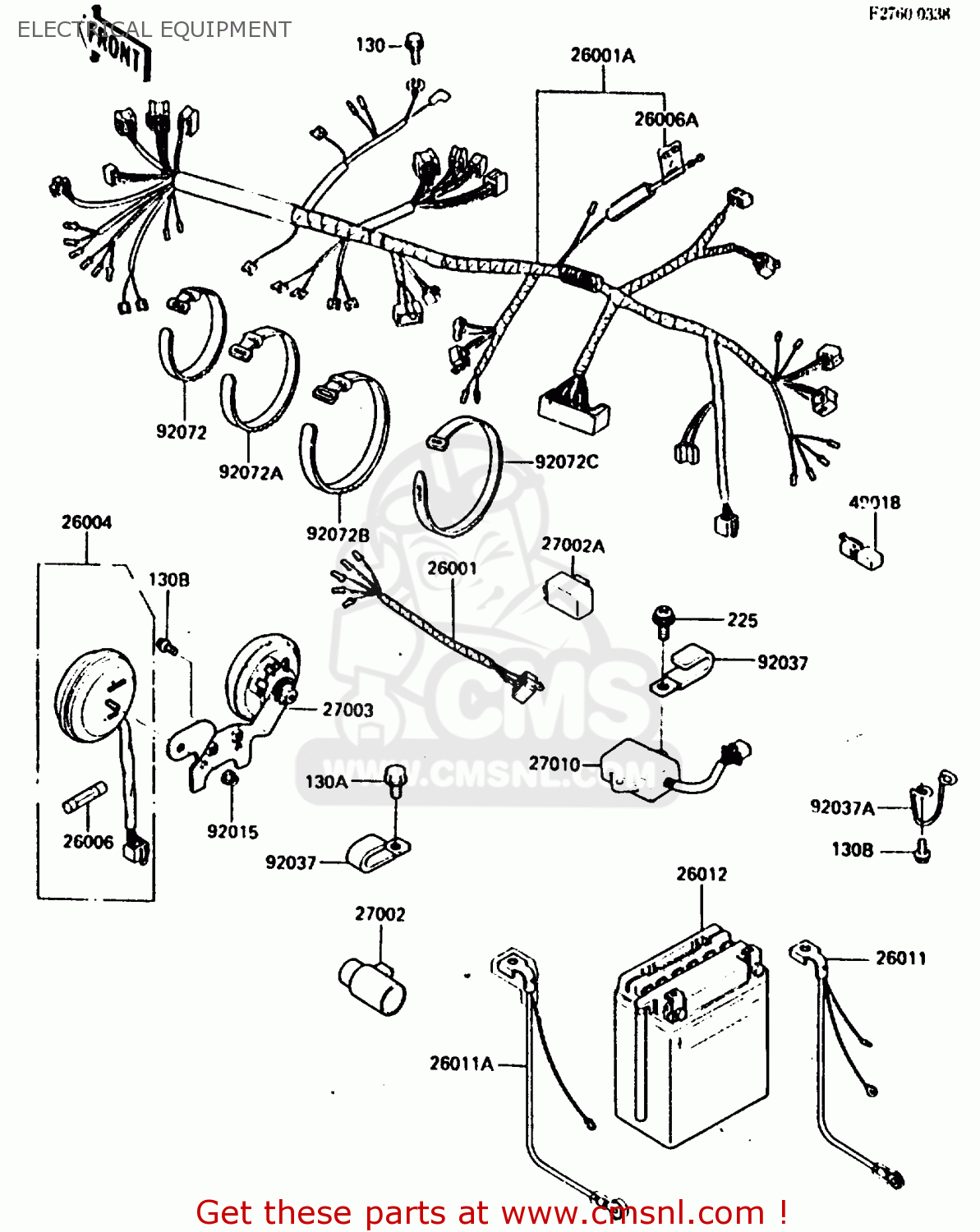 ELECTRICAL EQUIPMENT EN400A2 VULCAN 1986 CANADA / LIQUID COOLED