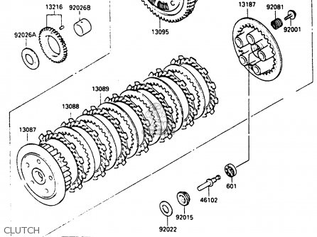 CLUTCH - EN400A2 VULCAN 1986 CANADA / LIQUID COOLED