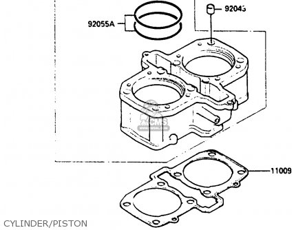 CYLINDER/PISTON - EN400A2 VULCAN 1986 CANADA / LIQUID COOLED