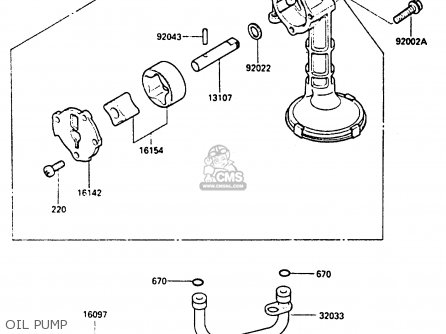 OIL PUMP - EN400A2 VULCAN 1986 CANADA / LIQUID COOLED